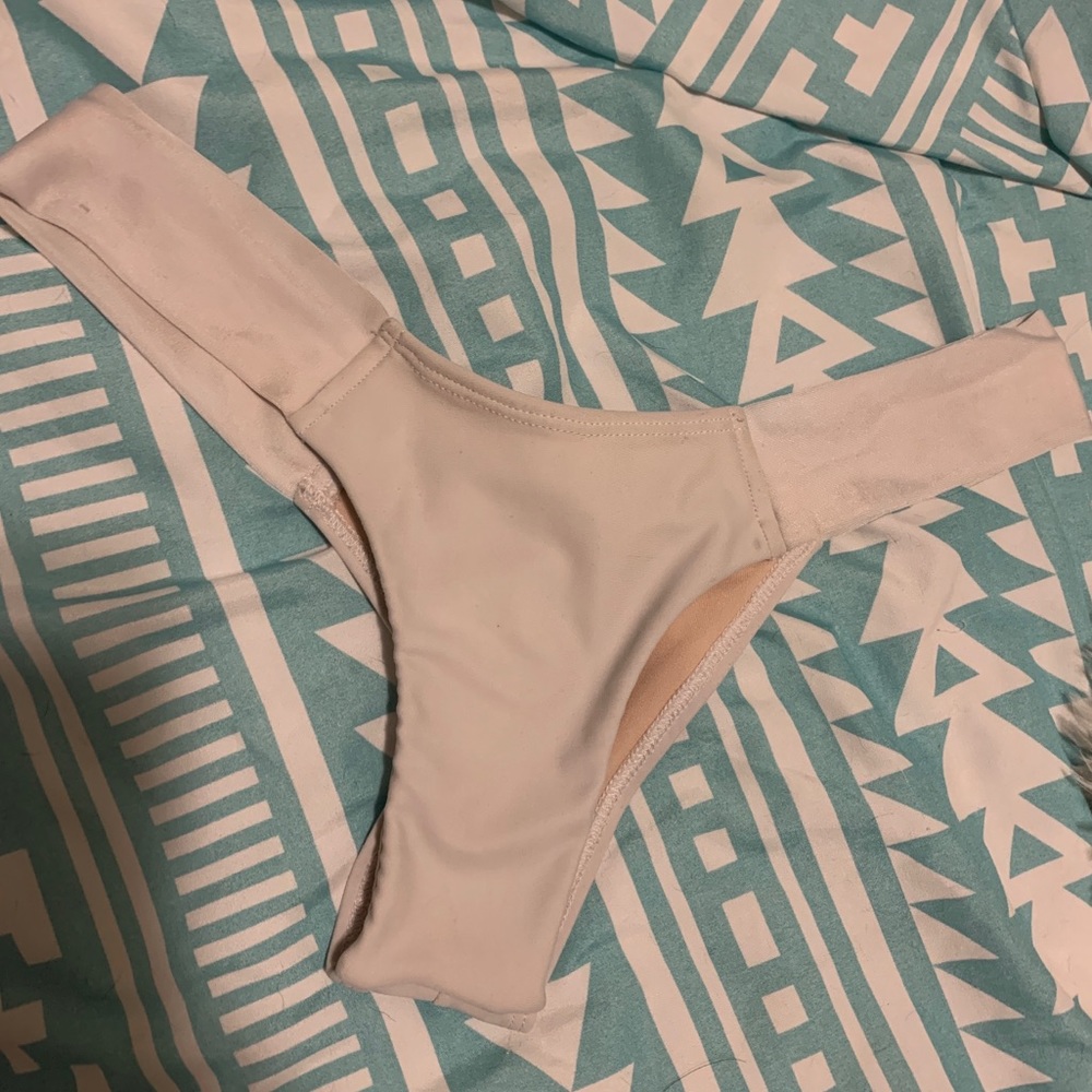 Montce Swim White Bikini Bottom